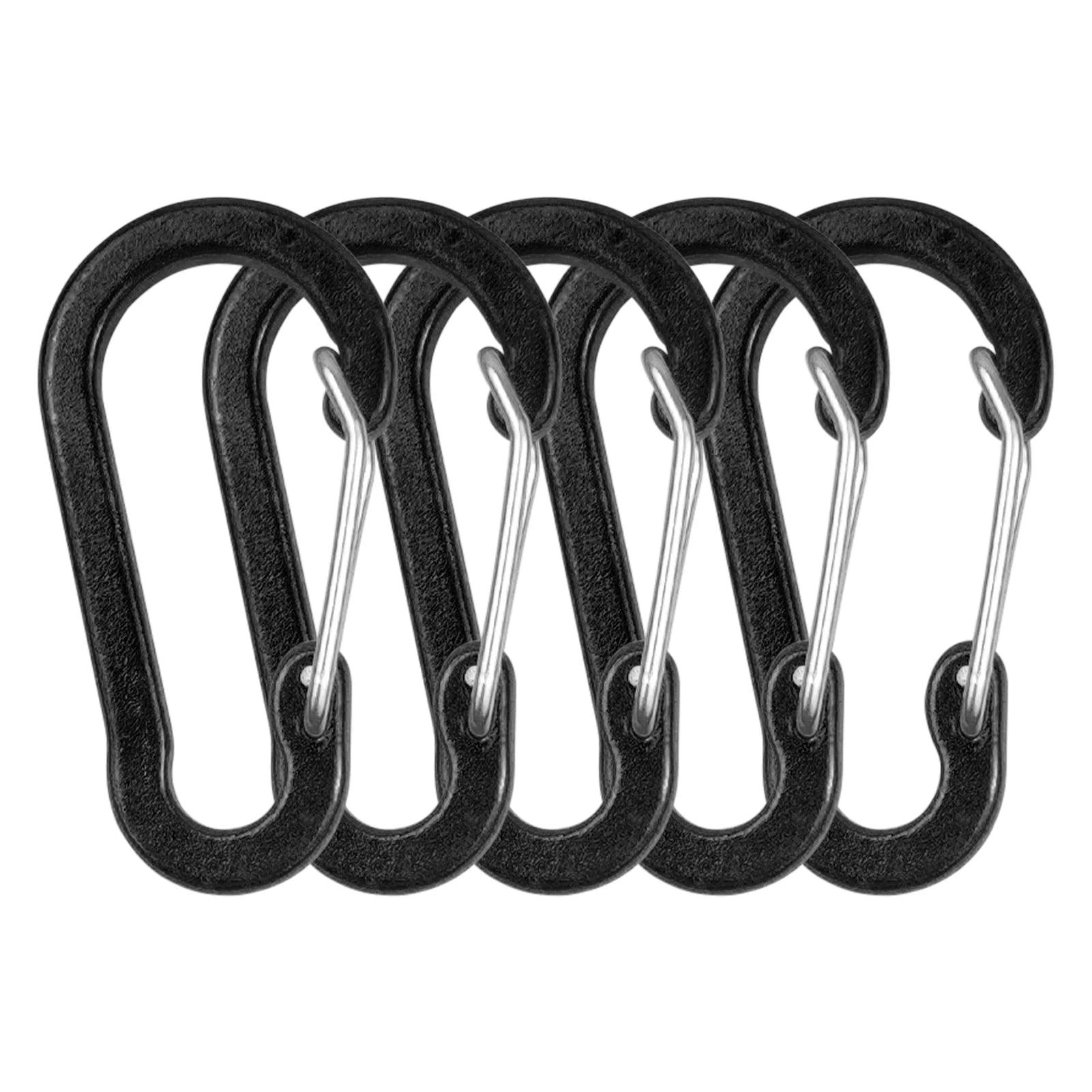 5 Pack Carabiner Clips Mini Aluminum Alloy Keychain Carabiner Clip D Rings for Outdoor Camping Hiking Fishing Backpacking 2024 - Ammpoure Wellbeing