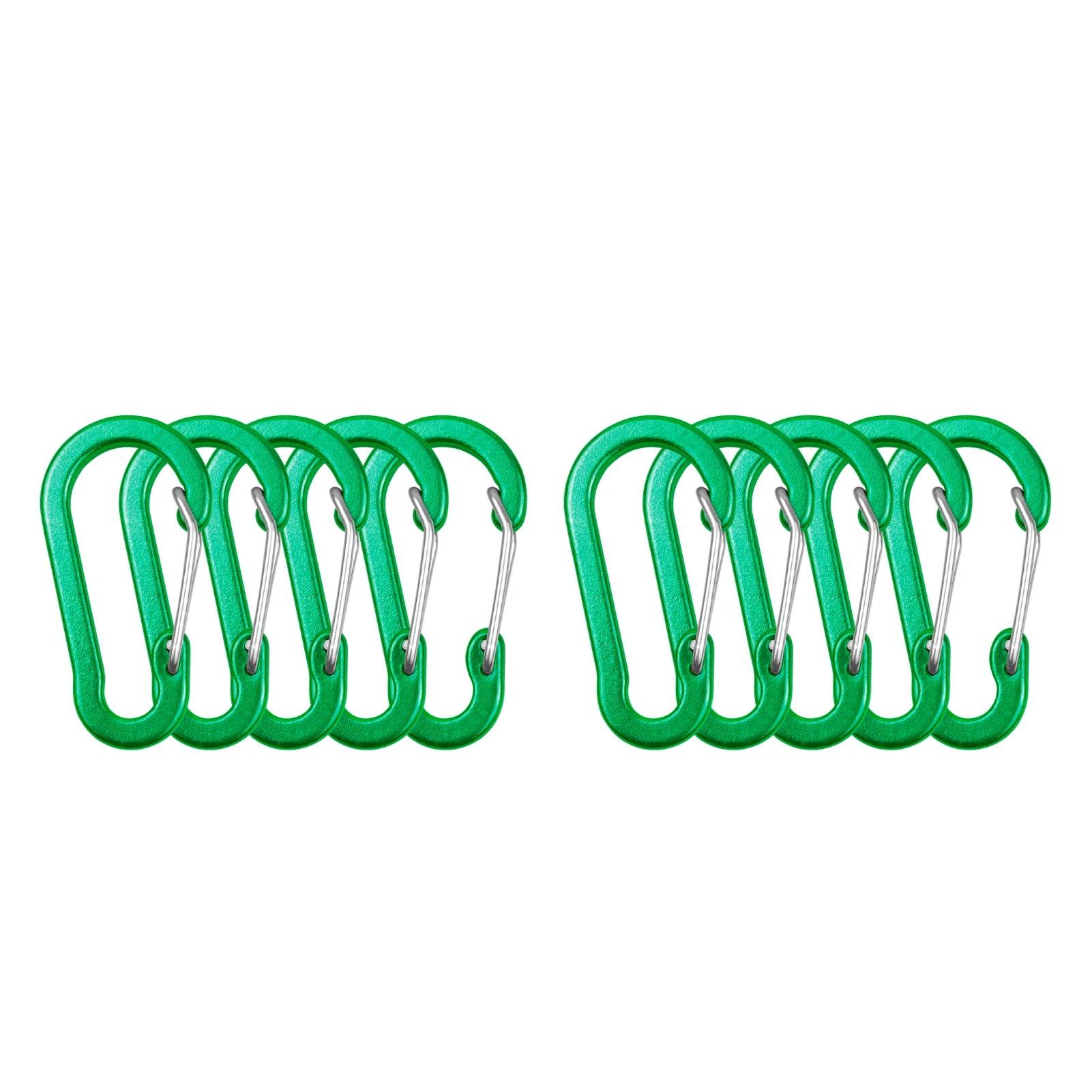 5 Pack Carabiner Clips Mini Aluminum Alloy Keychain Carabiner Clip D Rings for Outdoor Camping Hiking Fishing Backpacking 2024 - Ammpoure Wellbeing