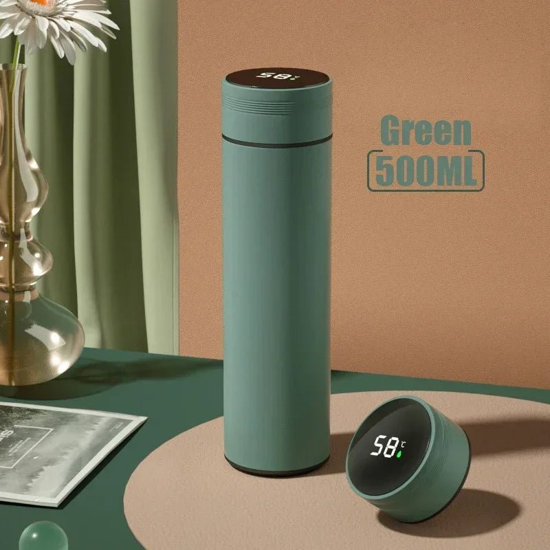 500ML Temperature Display Thermos Cup Stainless Steel Divided Thermos Bottle Outdoor Vacuum Insulated Cup Father's Day Gift - Ammpoure Wellbeing