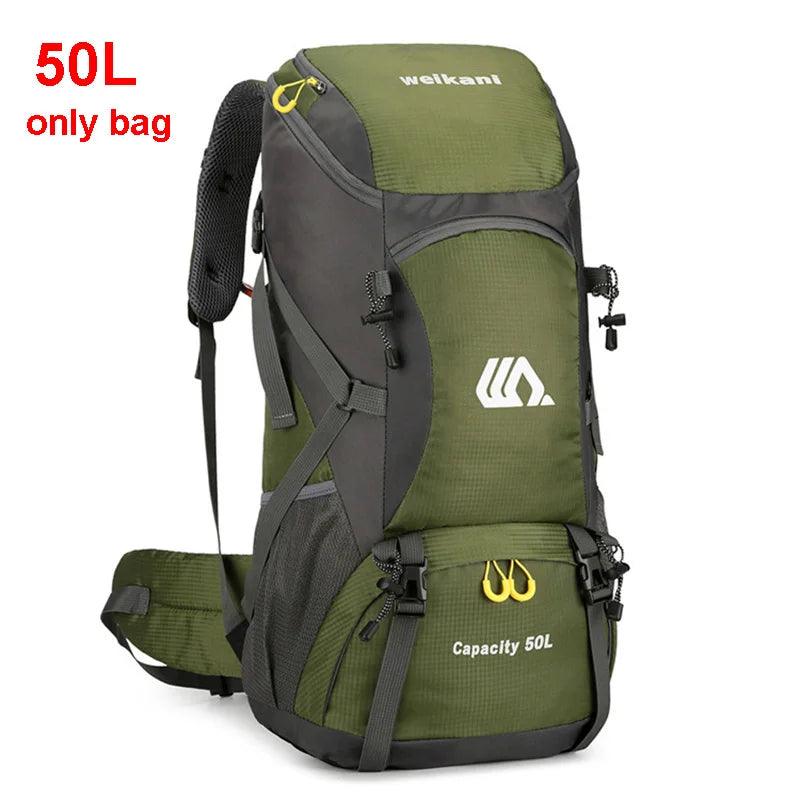 50L Travel Backpack Camping Men Large Hiking Bag Tourist Rucksack Waterproof Outdoor Sports Climbing Mountaineering Bag Luggage - Ammpoure Wellbeing