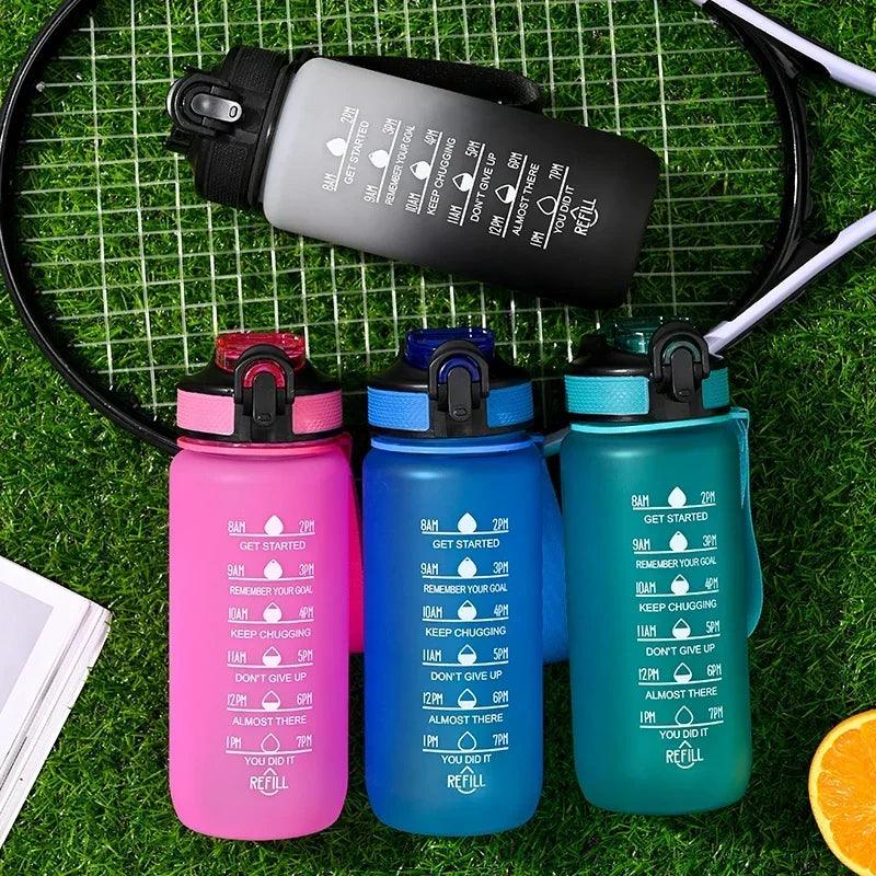 700ML Water Bottle Motivational Sport Water Bottle Leakproof Bottles Drinking Outdoor Travel Gym Fitness Jugs For Kitchen Cups - Ammpoure Wellbeing