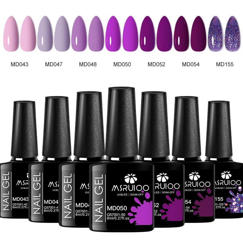 7pc Nail Gel Polish Set DIY Nail Art Design All For Decoration Soak Off UV Gel Long Lasting Manicure Painting Gel Vernis Kits - Ammpoure Wellbeing