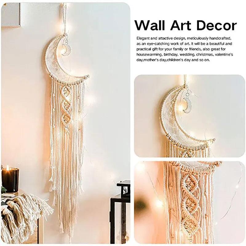 96cm Bohemian Chic Macrame Wall Hanging Tapestry Room Decor Kids Girls Home Decoration Gifts - Ammpoure Wellbeing