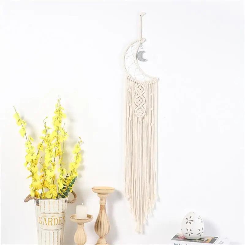 96cm Bohemian Chic Macrame Wall Hanging Tapestry Room Decor Kids Girls Home Decoration Gifts - Ammpoure Wellbeing