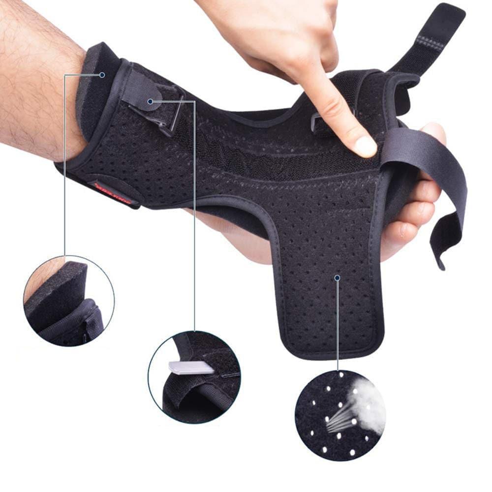 Adjustable Plantar Fasciitis Night Use Foot Splint Drop Orthotic Stabilizer Brace Elastic Care Tools Lightweigh Improve Gait - Ammpoure Wellbeing