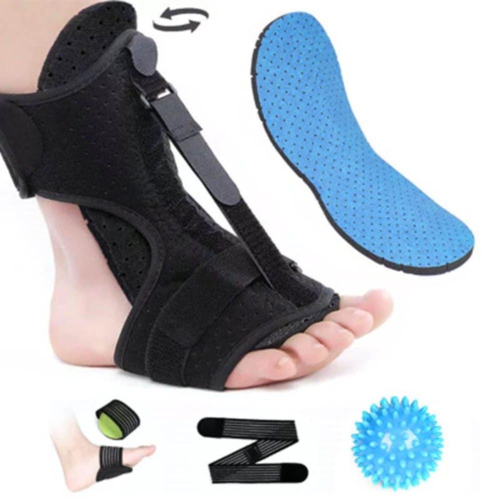 Adjustable Plantar Fasciitis Night Use Foot Splint Drop Orthotic Stabilizer Brace Elastic Care Tools Lightweigh Improve Gait - Ammpoure Wellbeing