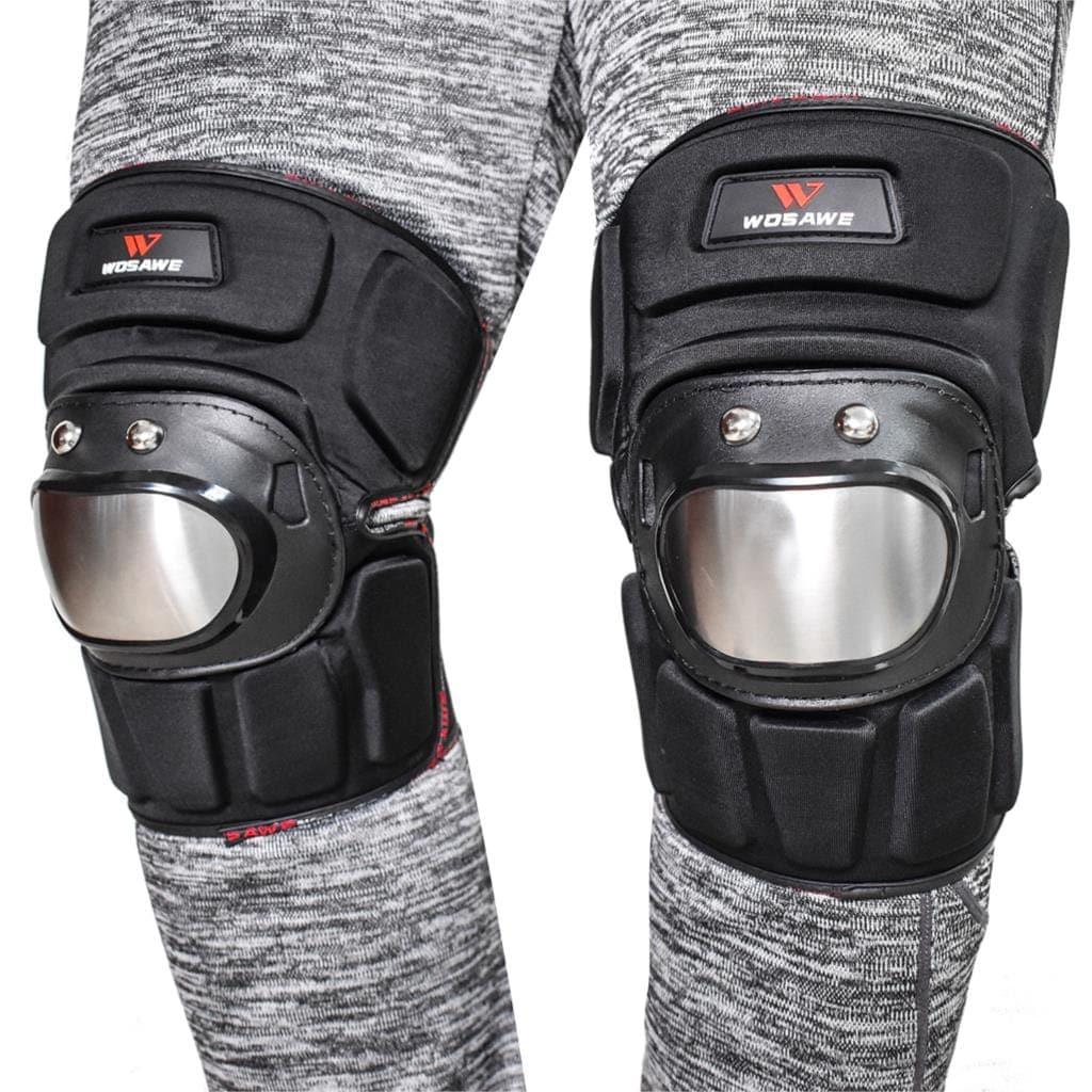 Adjustable Straps Sports Knee Elbow Pads EVA Protector Cycling Motorcycle Ski Snowboard Bike Volleyball Brace Support - Ammpoure Wellbeing