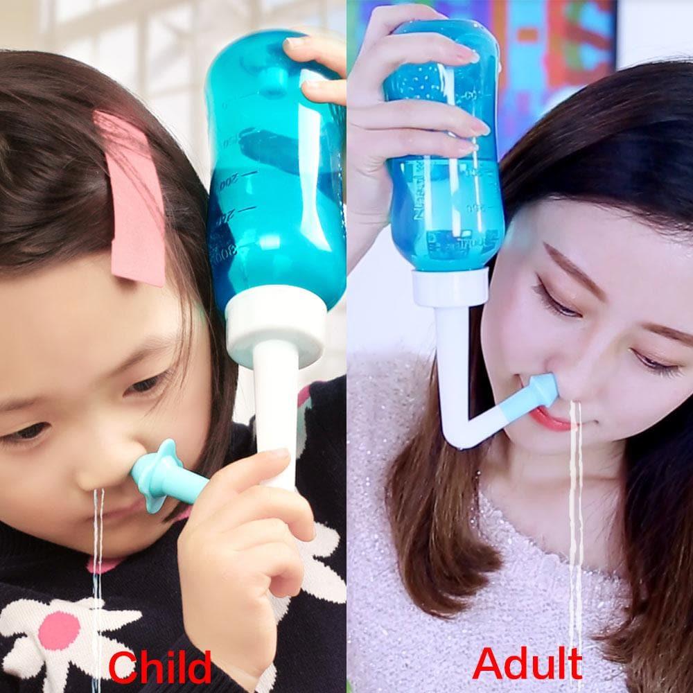 Adults Children Nasal Wash Cleaner Sinusitis 500ML - Ammpoure Wellbeing