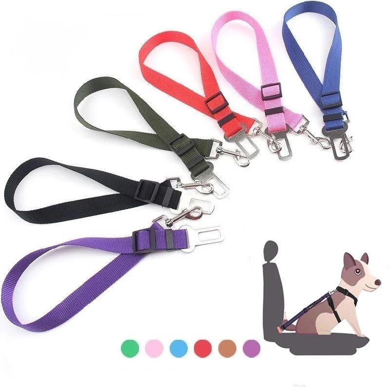 Animal Dog Pet Car Safety Seat Belt Harness Restraint Lead Leash Travel Clip Dogs Supplies Accessories for Travel seat covers - Ammpoure Wellbeing