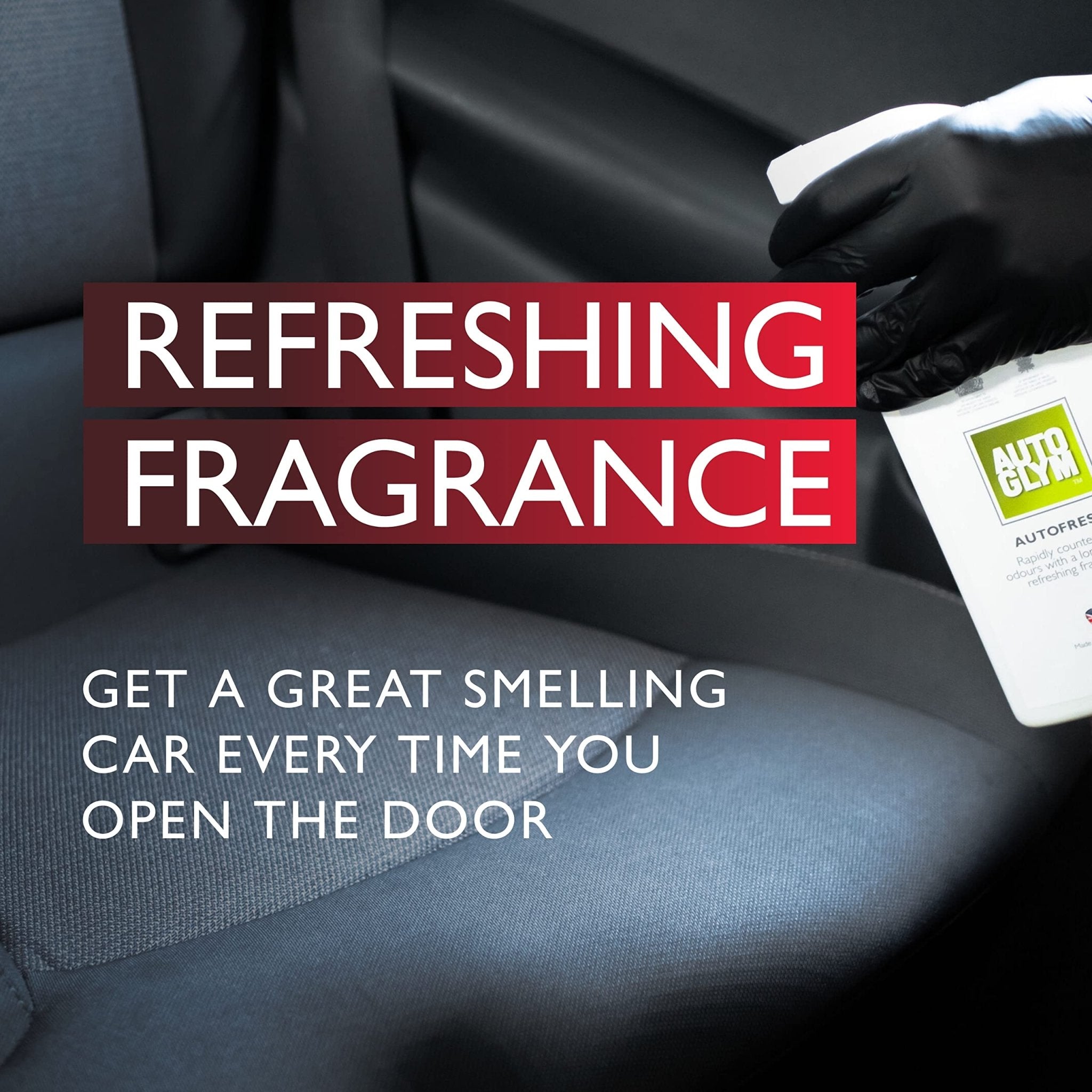 Autoglym Autofresh, 500ml - Citrus Scented Car Freshener Spray For Long Lasting Freshness On Car Carpets or Trim Fabric - Ammpoure Wellbeing