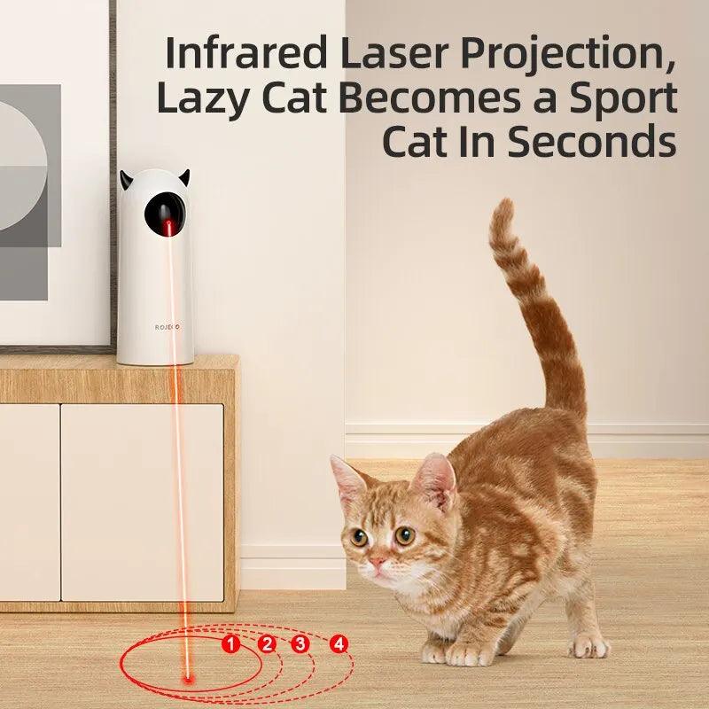Automatic Cat Toys Interactive Smart Teasing Pet LED Laser Indoor Cat Toy Accessories Handheld Electronic Cat Toy For Dog - Ammpoure Wellbeing