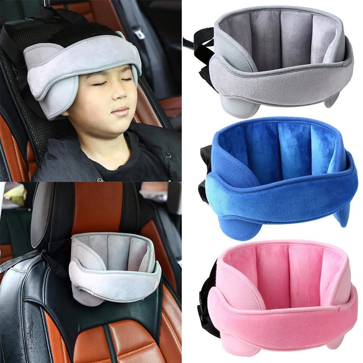 Baby Car Seat Head Support Children Fastening Belt Adjustable Boy Girl Sleep Positioner Baby Saftey Pillows Headrest for Travel - Ammpoure Wellbeing