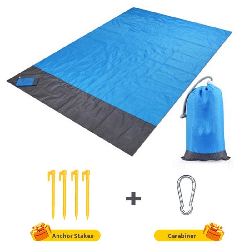 Beach Blanket Sandproof 200 X 210cm Waterproof Beach Mat Lightweight Picnic Blanket for Travel Hiking Sports - Ammpoure Wellbeing 🇬🇧