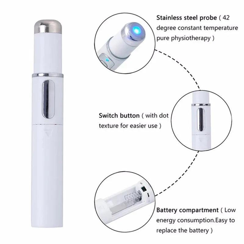 Blue Light Facial Machine Acne Wrinkle Removal Laser Pen Skin Spots Removal Anti Varicose Spider Vein Eraser Medical Treatment - Ammpoure Wellbeing