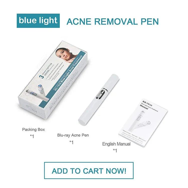 Blue Light Facial Machine Acne Wrinkle Removal Laser Pen Skin Spots Removal Anti Varicose Spider Vein Eraser Medical Treatment - Ammpoure Wellbeing