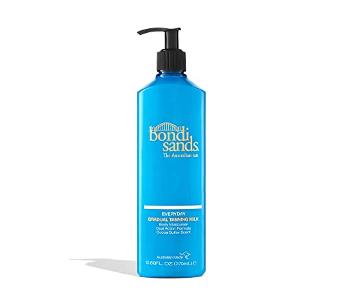 Bondi Sands Everyday Gradual Tanning Milk 375ml | Enriched with Vitamin E | Suitable for Sensitive Skin | Vegan + Cruelty Free | 375ml/13.2 FL Oz - Ammpoure Wellbeing