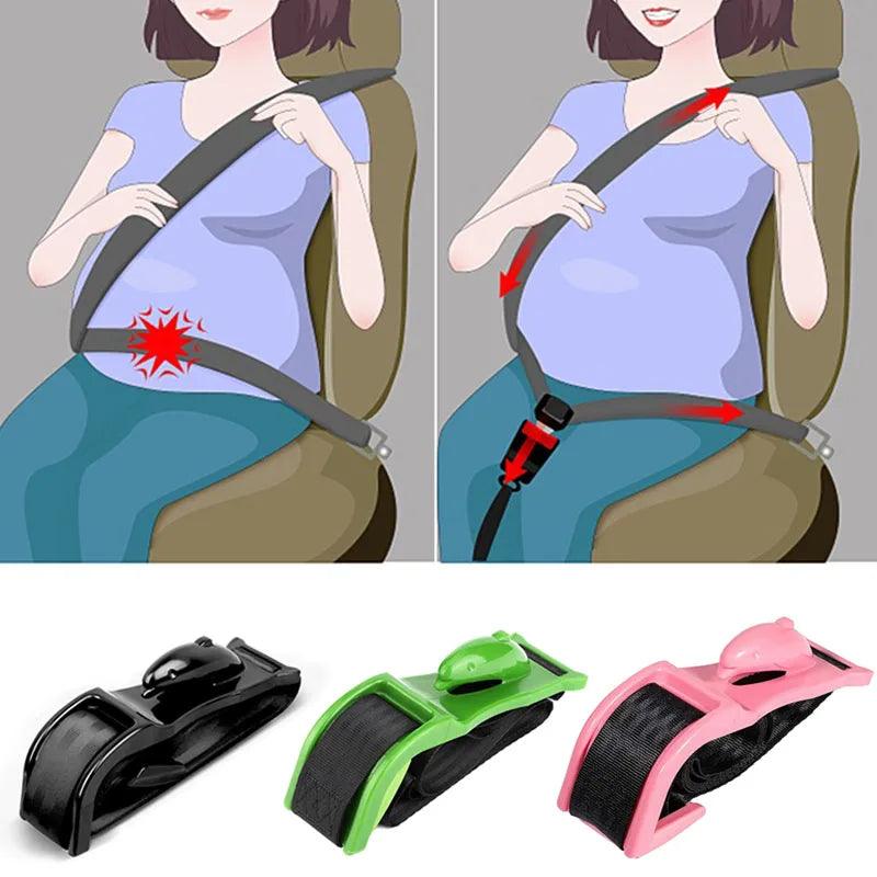 Car Seat Safety Belly Support Belt for Pregnant Woman Maternity Moms Belly Unborn Baby Protector Adjuster Extender Accessories - Ammpoure Wellbeing