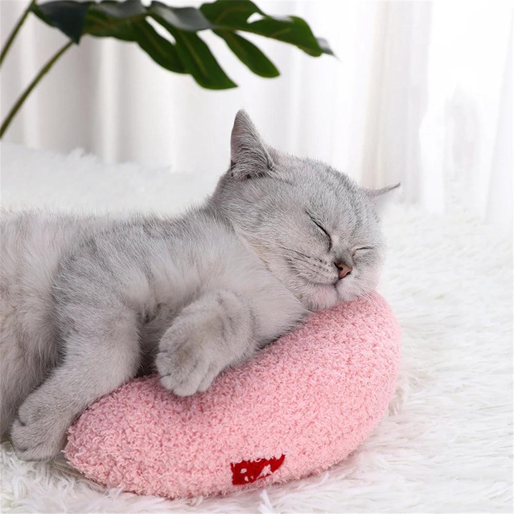 Cat and Dog Sleeping Pillows Puppy Kitten Special U Shape Fashion Pet Pillow Teddy Bear Pomeranian Small Dogs Mat Sofa Supplies - Ammpoure Wellbeing