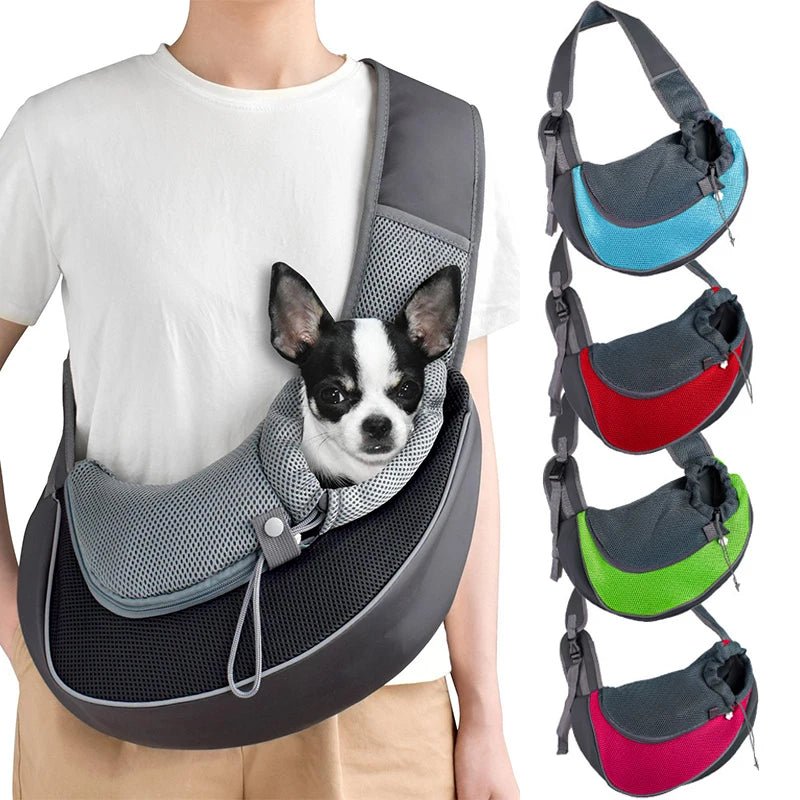 Cat Dog Carrier Backpack Travel Tote Shoulder Bags Mesh Sling Carry Pack Pet Carrying Supplies Crossbody Shoulder Bag - Ammpoure Wellbeing