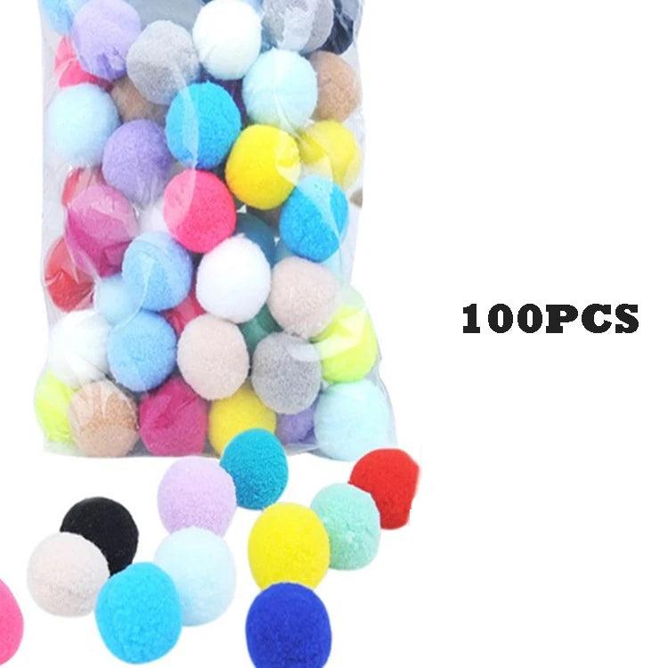 Cat Toys Interactive Launch Training Creative Kittens Mini Pompoms Games Stretch Plush Ball Toys Cat Supplies Pet Accessories - Ammpoure Wellbeing