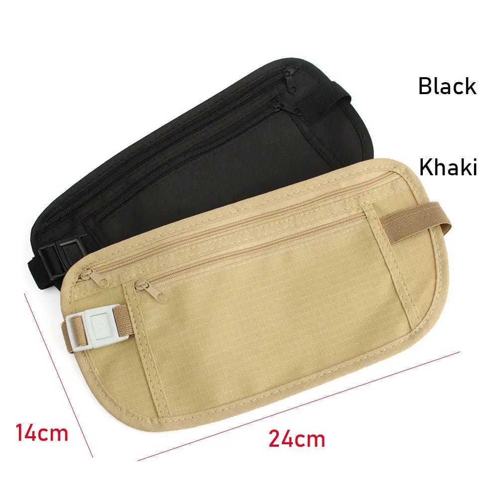 Cloth Waist Bags Travel Pouch Hidden Wallet Passport Money Waist Belt Bag Slim Secret Security Useful Travel Bags Chest Packs - Ammpoure Wellbeing