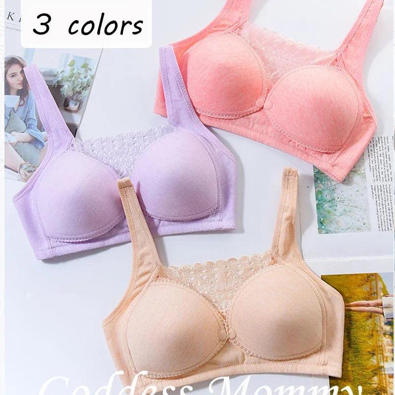 Cotton New Breastfeeding Bras Maternity Nursing Bra for Feeding Clothes for Pregnant Women Maternity Underwear Pregnancy Clothes - Ammpoure Wellbeing