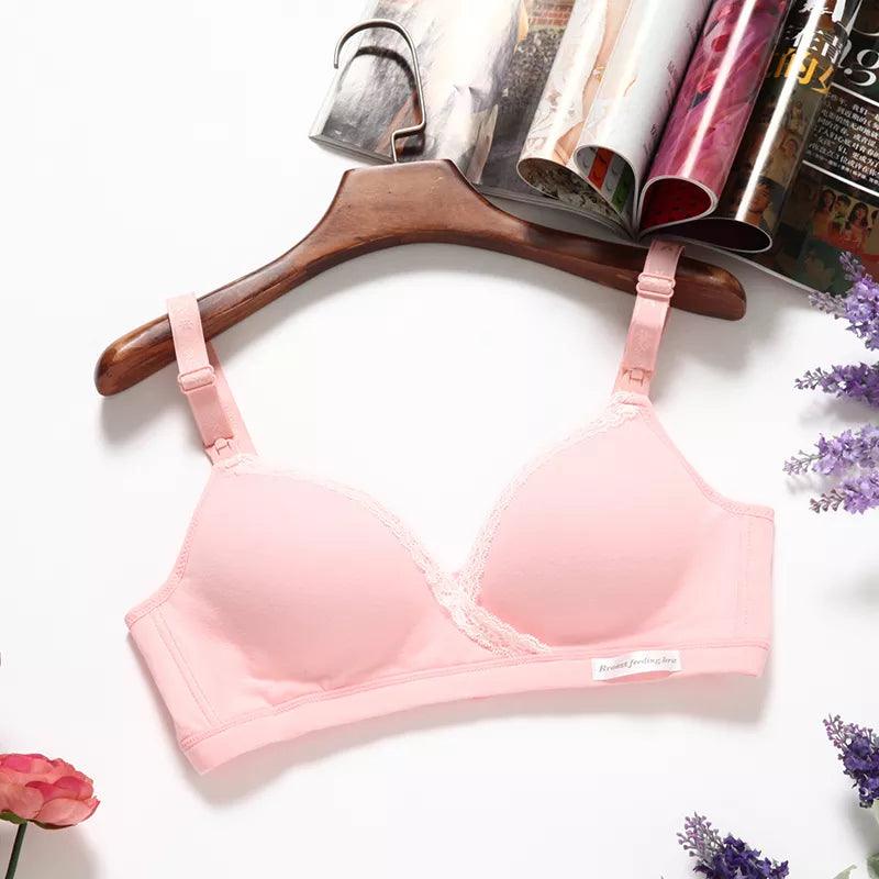 Cotton Wirefree Nursing Clothing Breastfeeding Bra for Pregnant Women Pregnancy Breast Sleep Underwear Soutien Gorge Allaitement - Ammpoure Wellbeing