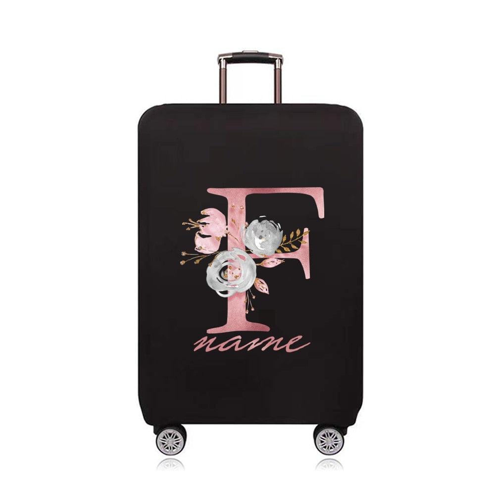 Custom Free Name Luggage Cover Elastic Suitcase Protective Case Trolley 18 - 32 Inch Travel Luggage Dust Cover Travel Accessories - Ammpoure Wellbeing