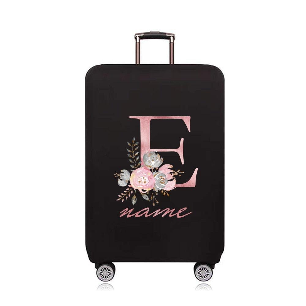 Custom Free Name Luggage Cover Elastic Suitcase Protective Case Trolley 18 - 32 Inch Travel Luggage Dust Cover Travel Accessories - Ammpoure Wellbeing