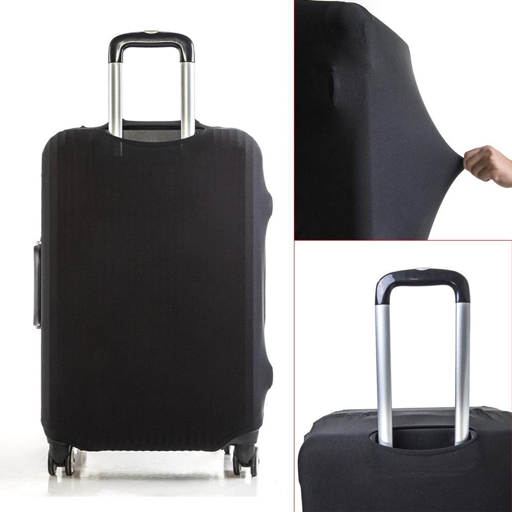 Custom Free Name Luggage Cover Elastic Suitcase Protective Case Trolley 18 - 32 Inch Travel Luggage Dust Cover Travel Accessories - Ammpoure Wellbeing