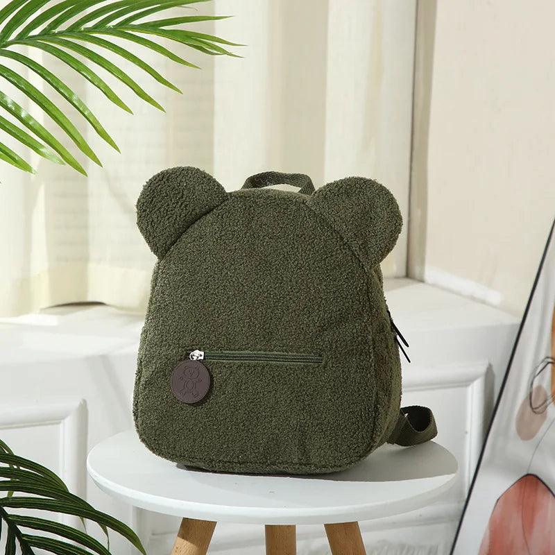 Customized Embroidery Bear Backpack Embroidered Portable Children Travel Shopping Rucksack Women's Cute Bear Shoulder Backpack - Ammpoure Wellbeing