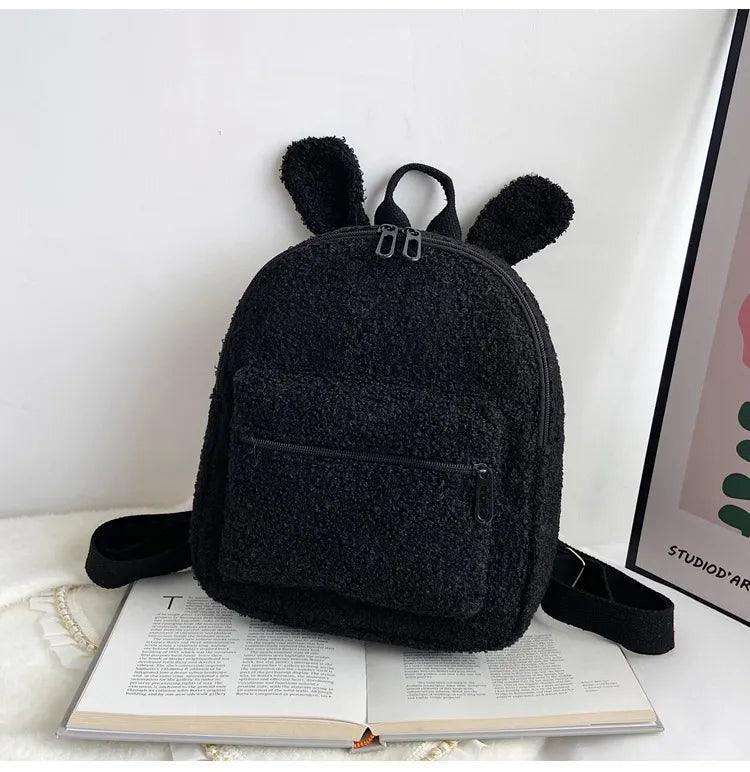 Customized Embroidery Bear Backpack Embroidered Portable Children Travel Shopping Rucksack Women's Cute Bear Shoulder Backpack - Ammpoure Wellbeing