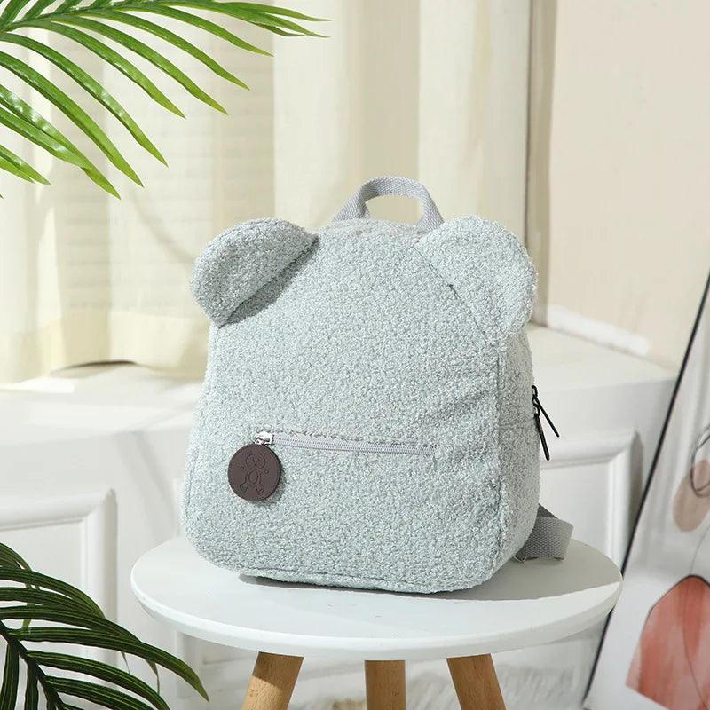 Customized Embroidery Bear Backpack Embroidered Portable Children Travel Shopping Rucksack Women's Cute Bear Shoulder Backpack - Ammpoure Wellbeing