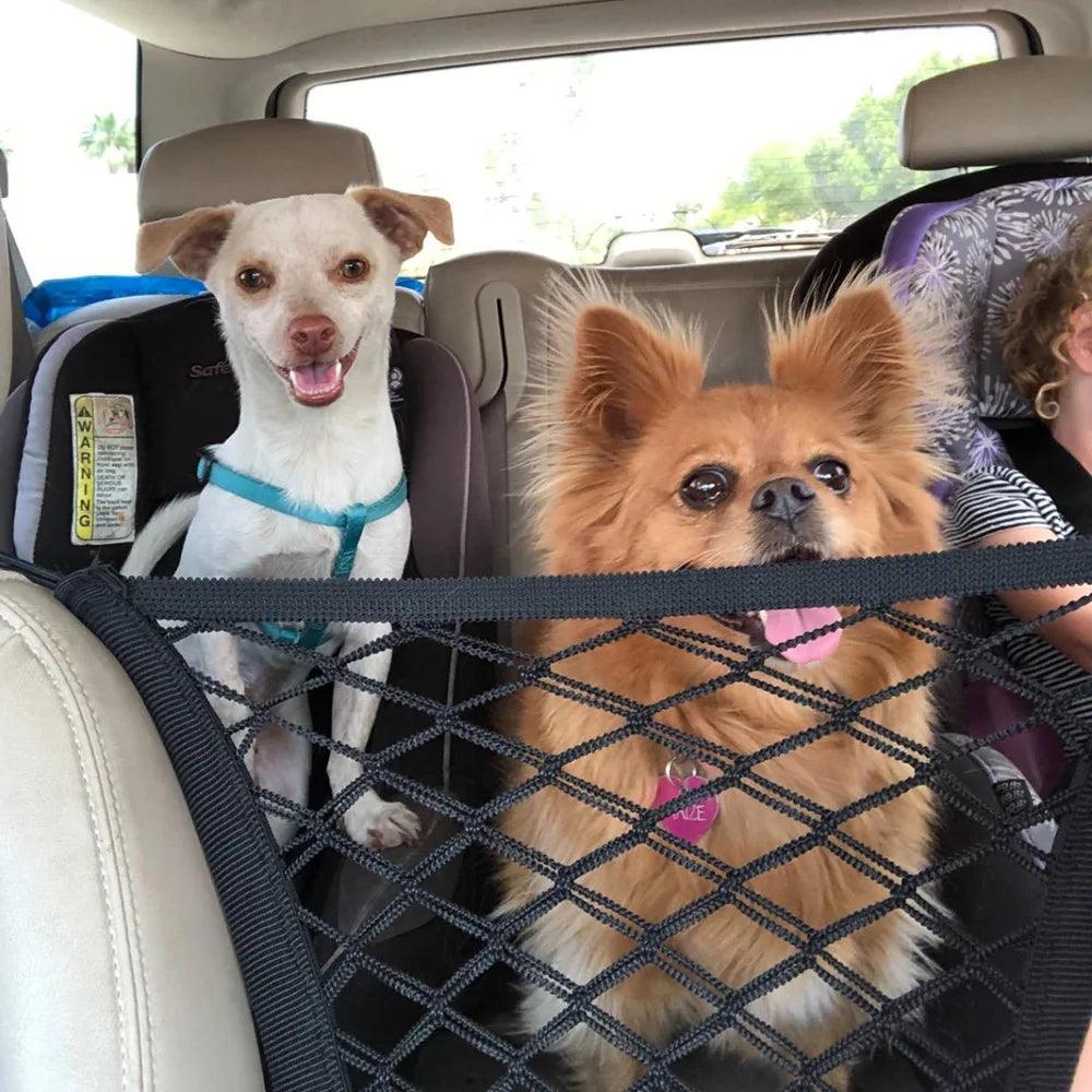 Dog Seat Fences Pet Protection Net Safety Storage Bag Pet Mesh Travel Isolation Back Seat Safety Barrier Puppy Car Accessories - Ammpoure Wellbeing