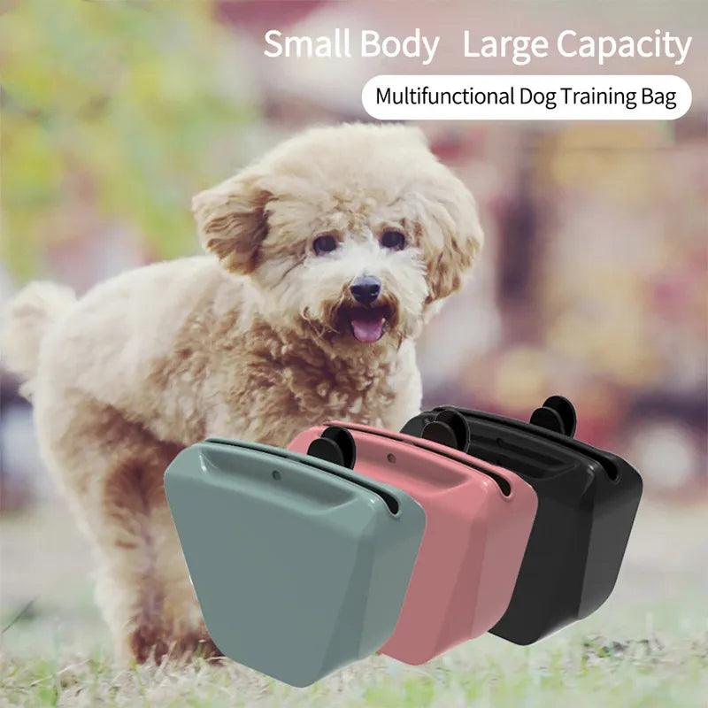 Dog Treat Pouch Safe Silicone Puppy Training Bag for Carrying Kibble Snacks Outdoor Feed Storage Pouch Food Reward Waist Bags - Ammpoure Wellbeing