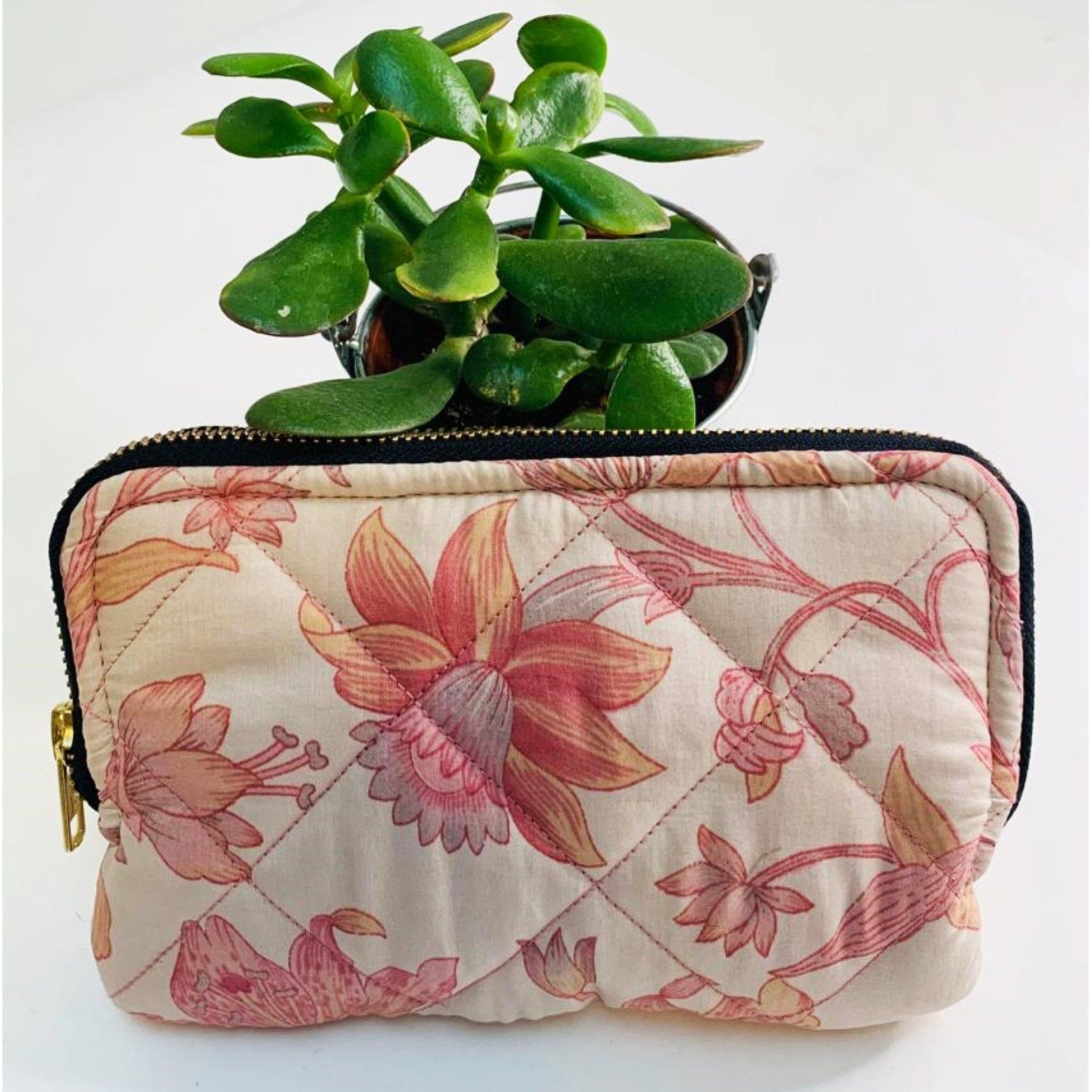 Eco friendly travel cosmetic or makeup bag (One - Off Print) - Ammpoure Wellbeing