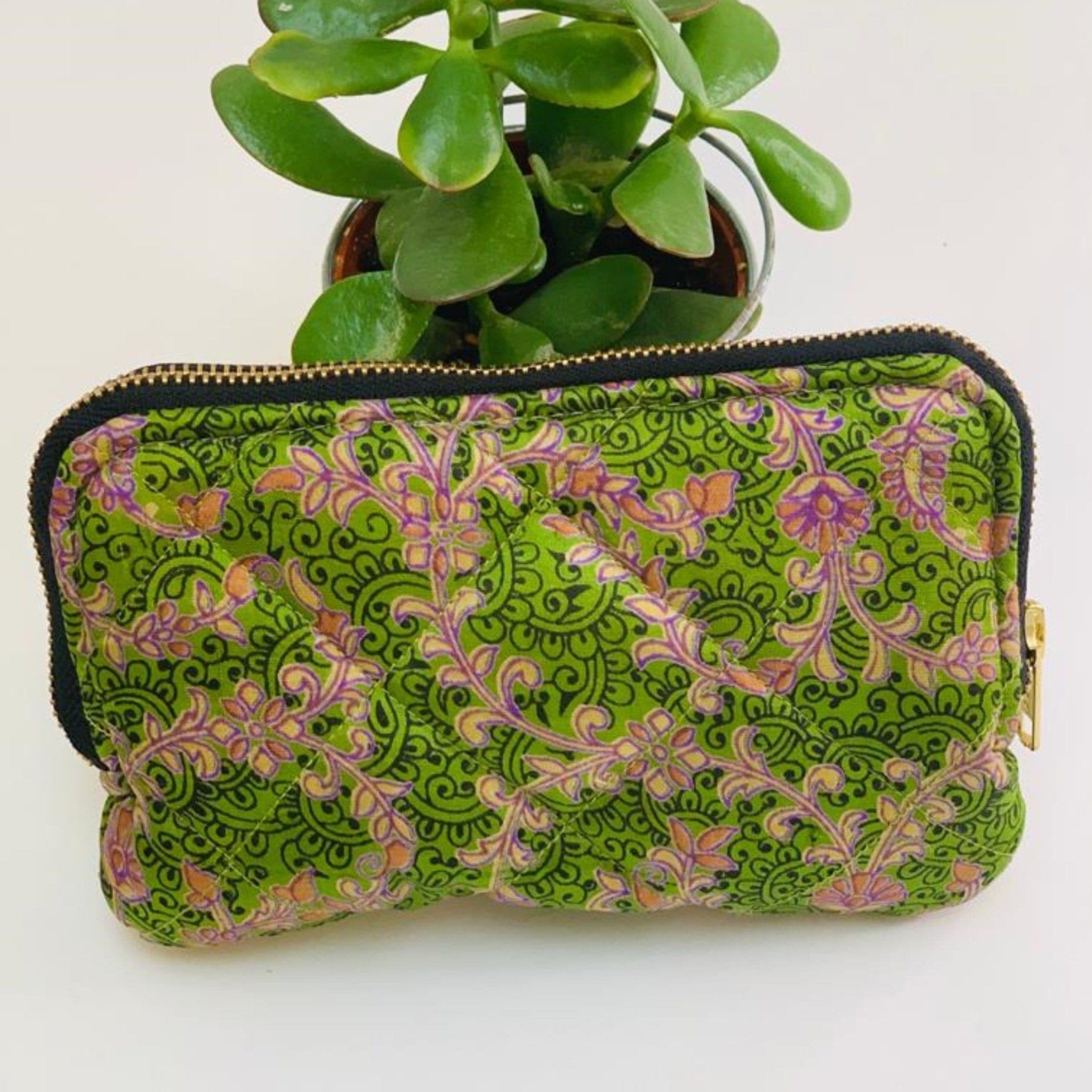 Eco friendly travel cosmetic or makeup bag (One - Off Print) - Ammpoure Wellbeing