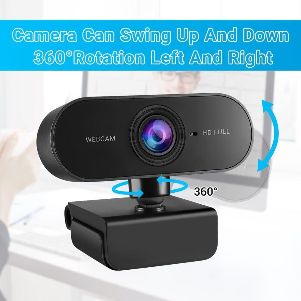 Elecpow HD 1080P Webcam Mini Computer PC Web Camera With Microphone Rotate Camera For Live Broadcast Video Calling Conference - Ammpoure Wellbeing