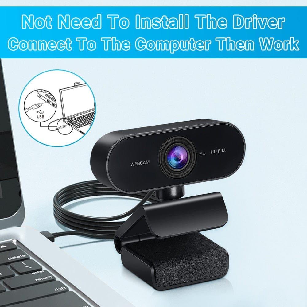 Elecpow HD 1080P Webcam Mini Computer PC Web Camera With Microphone Rotate Camera For Live Broadcast Video Calling Conference - Ammpoure Wellbeing