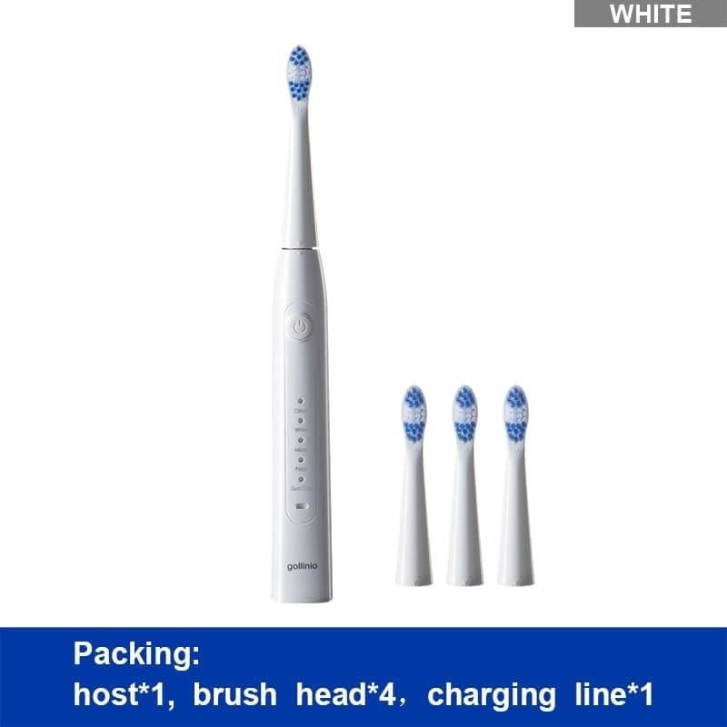 Electric Toothbrush Usb Fast Charging Adult Replacement Head Whitening - Ammpoure Wellbeing