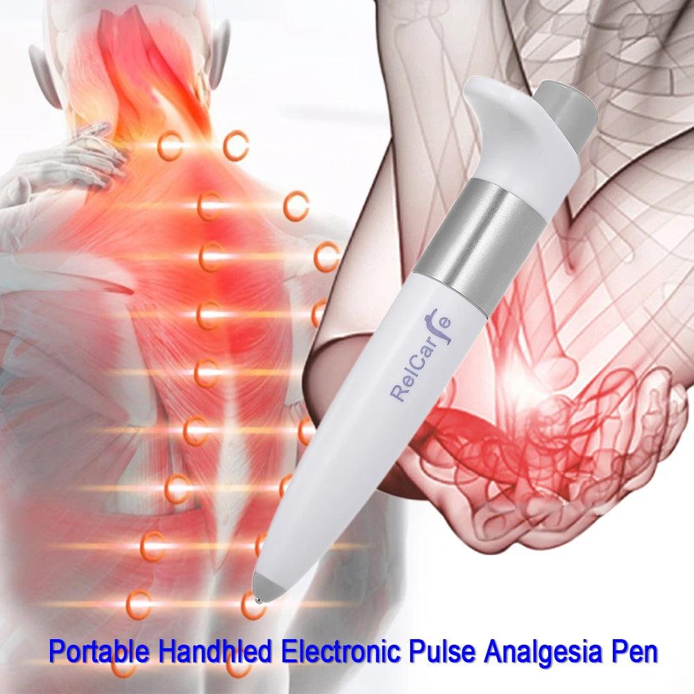 Electronic Pulse Analgesia Pen Pain Relief Sciatica Joint Portable Handheld Point Massage Pen - Ammpoure Wellbeing