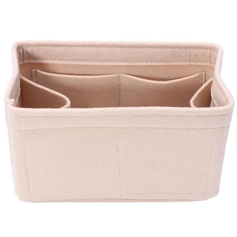 Felt Bag Insert Makeup Handbag Organizer Travel Inner Bag Purse Portable Removable Cosmetic Pouch Storage Box Tote Bag for Women - Ammpoure Wellbeing