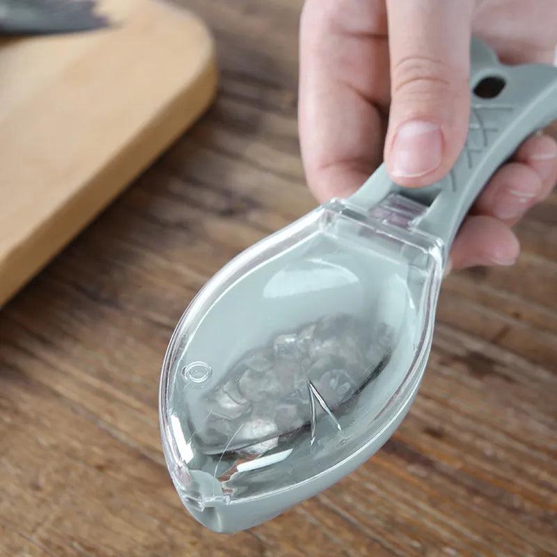 Fish Scales Graters Scraper Fish Cleaning Tool Scraping Scales Device with Cover Home Kitchen Cooking Fish Tool Kitchen Tools - Ammpoure Wellbeing