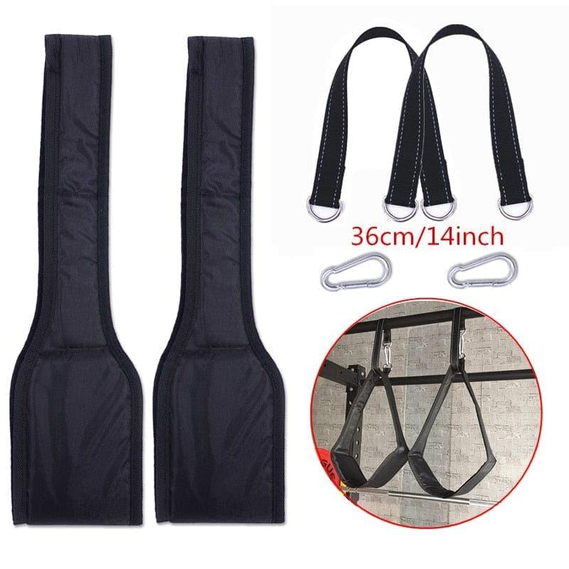 Fitness AB Sling Straps Suspension Rip - Resistant Heavy Duty Pair for Pull Up Bar Hanging Leg Raiser Home Gym Fitness Equipment - Ammpoure Wellbeing