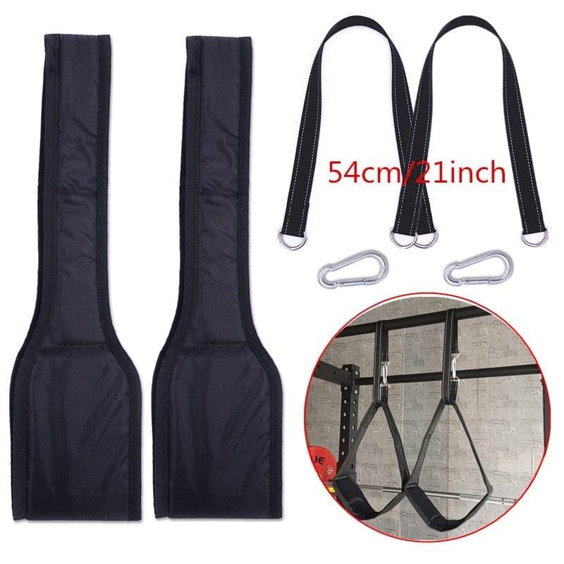 Fitness AB Sling Straps Suspension Rip - Resistant Heavy Duty Pair for Pull Up Bar Hanging Leg Raiser Home Gym Fitness Equipment - Ammpoure Wellbeing