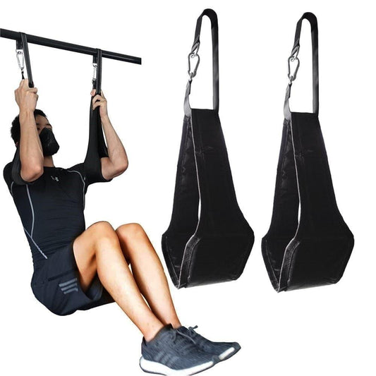 Fitness AB Sling Straps Suspension Rip - Resistant Heavy Duty Pair for Pull Up Bar Hanging Leg Raiser Home Gym Fitness Equipment - Ammpoure Wellbeing