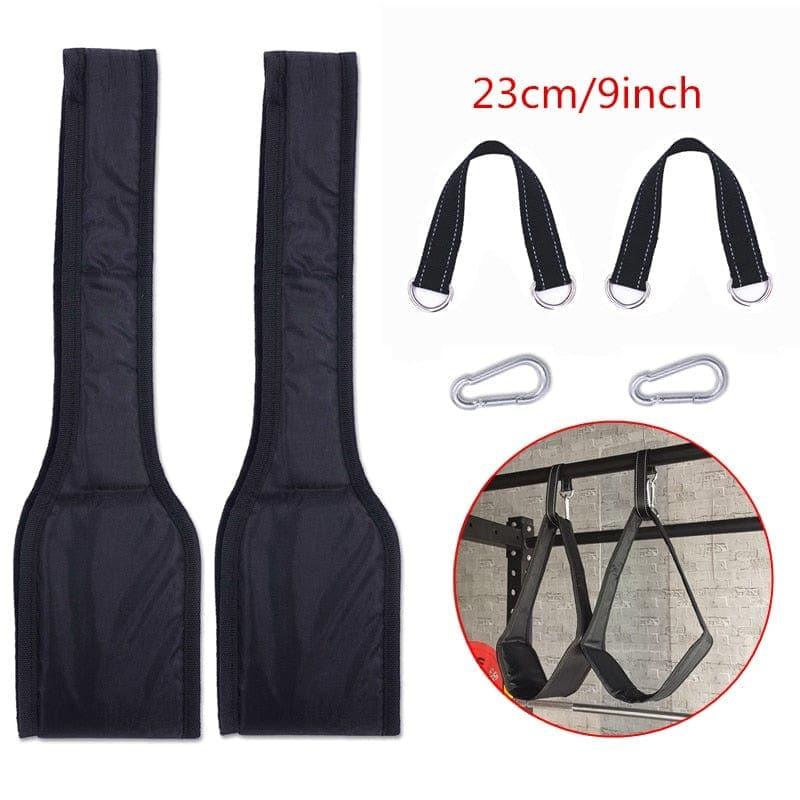 Fitness AB Sling Straps Suspension Rip - Resistant Heavy Duty Pair for Pull Up Bar Hanging Leg Raiser Home Gym Fitness Equipment - Ammpoure Wellbeing