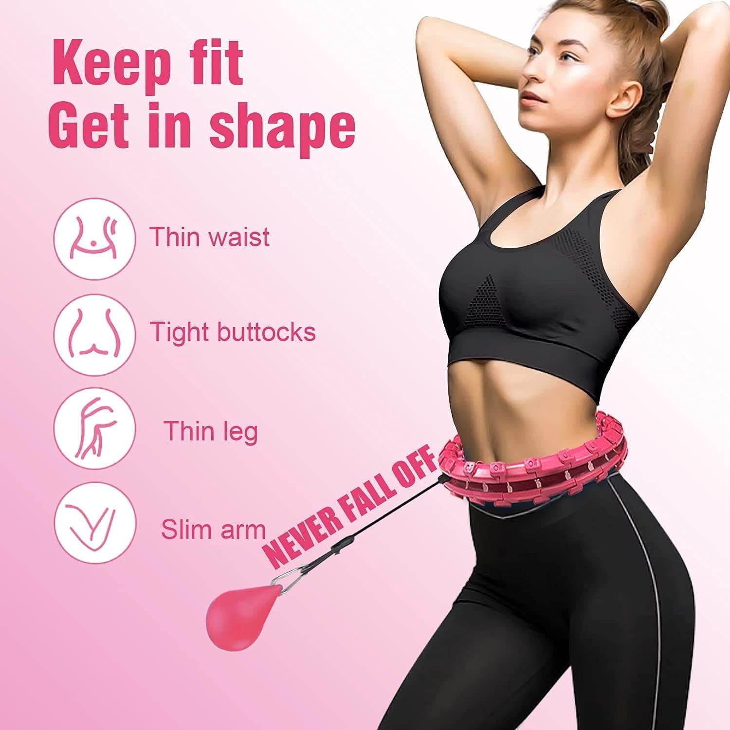 Fitness Ring Adjustable Sport Hoops Abdominal Thin Waist Exercise Detachable Massage Fitness Hoops Gym Home Training Weight Loss - Ammpoure Wellbeing