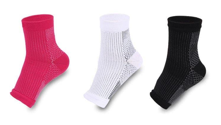 Foot angel anti fatigue compression foot sleeve Ankle Support Running Cycle Basketball Sports Socks Outdoor Men Ankle Brace Sock - Ammpoure Wellbeing