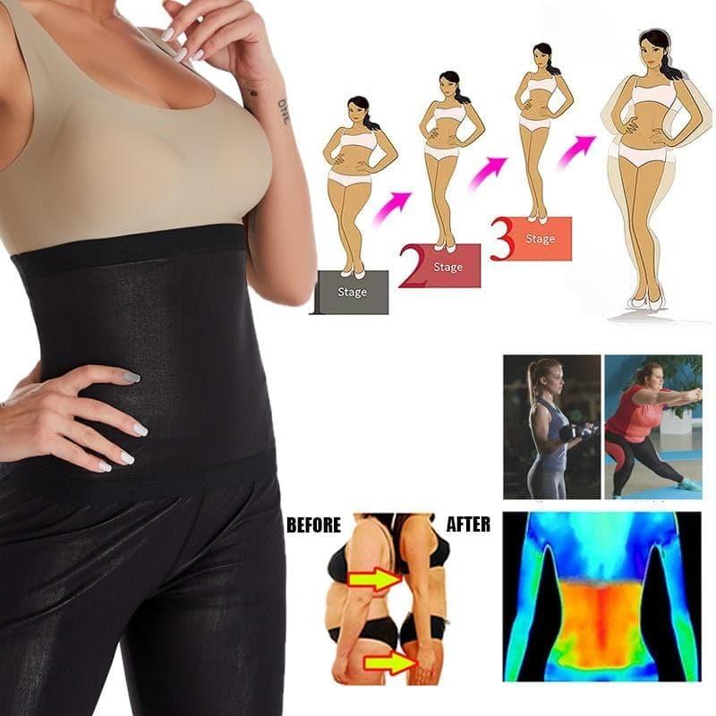 Gaine Ventre Sauna Slimming Belt for Women Belt for Training Belly Sheath Corset Sweat Women Fat Burning Body Shaper Weight Loss - Ammpoure Wellbeing